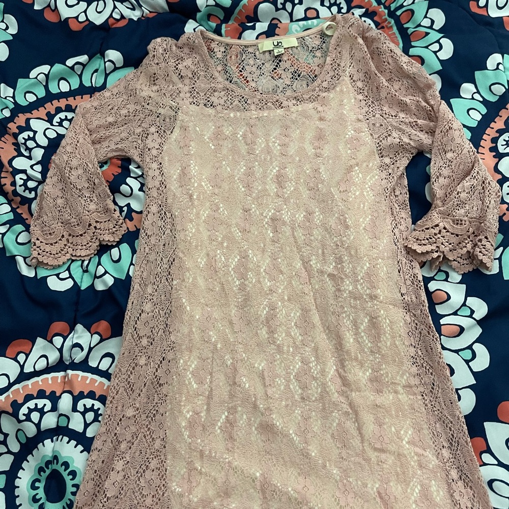 Pink Lace Dress